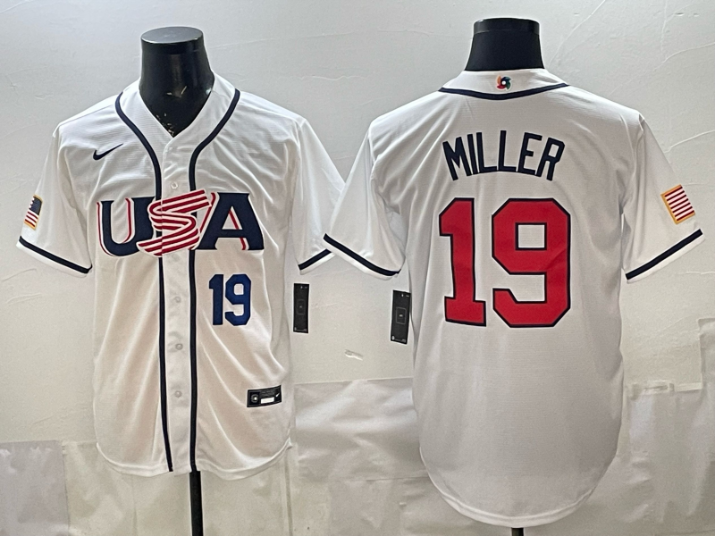 Men 2026 World cup white MLB Nike jersey 0092->->MLB Jersey